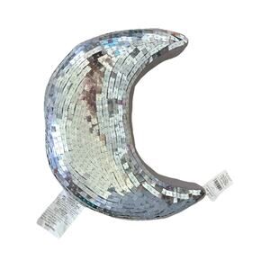 Halloween Moon Pillow Crescent Mirror Moon Holiday Disco Witch Throw Pillow NWT